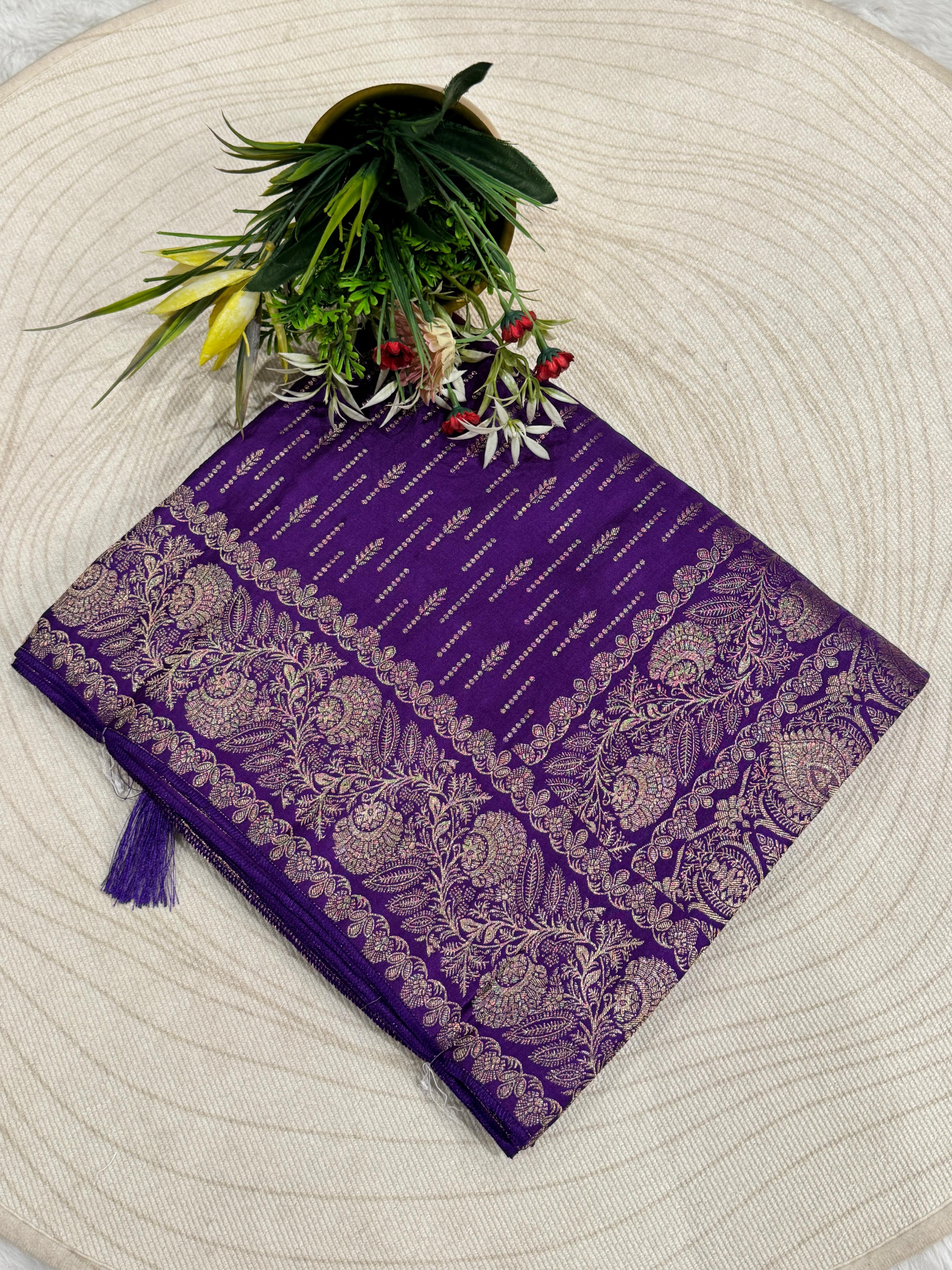 Affordable Silk Saree with Vivid Work β Elegant Silk Fabric and Stunning Designs β¨πΈ