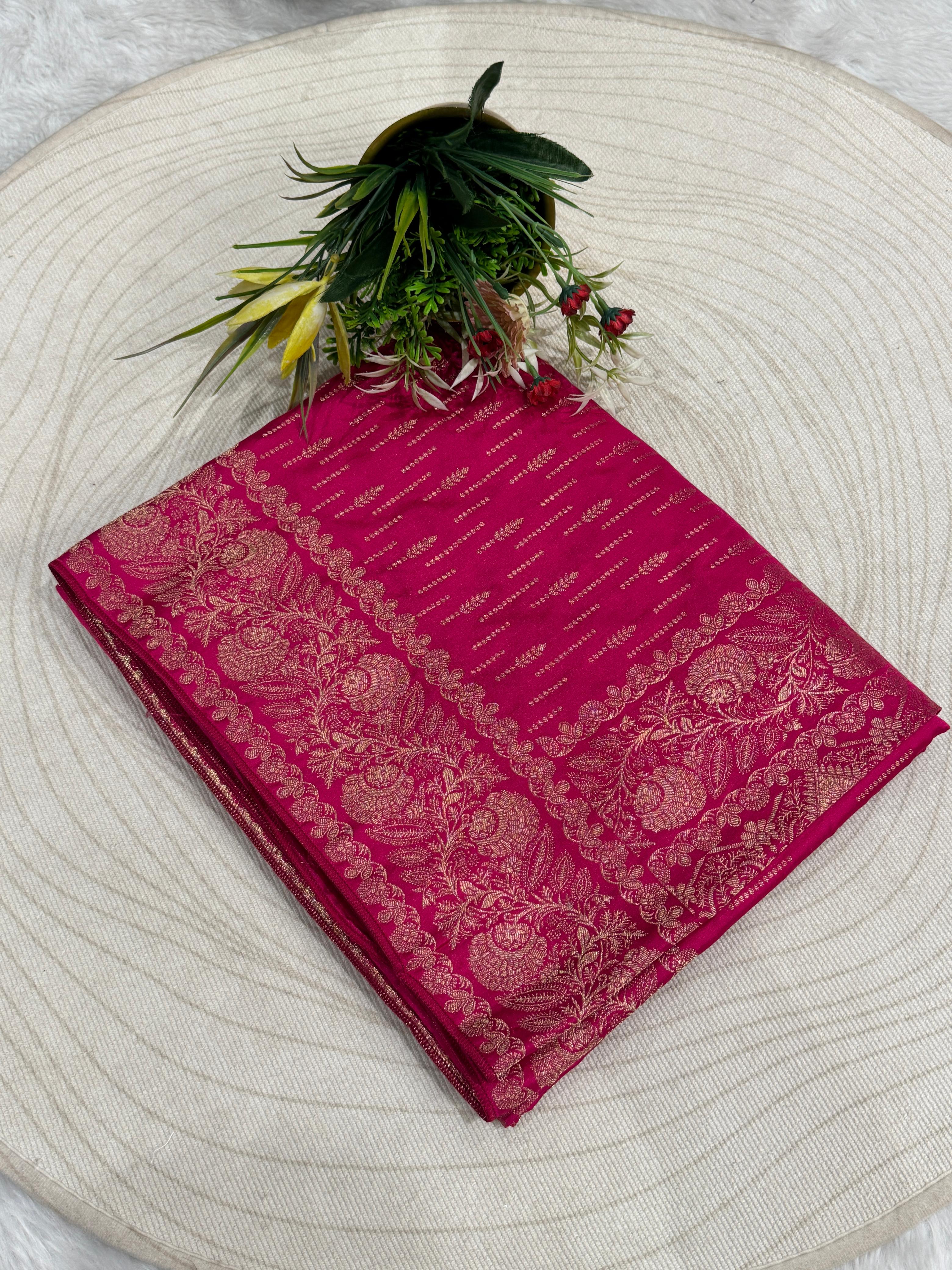 Affordable Silk Saree with Vivid Work – Elegant Silk Fabric and Stunning Designs ✨🌸