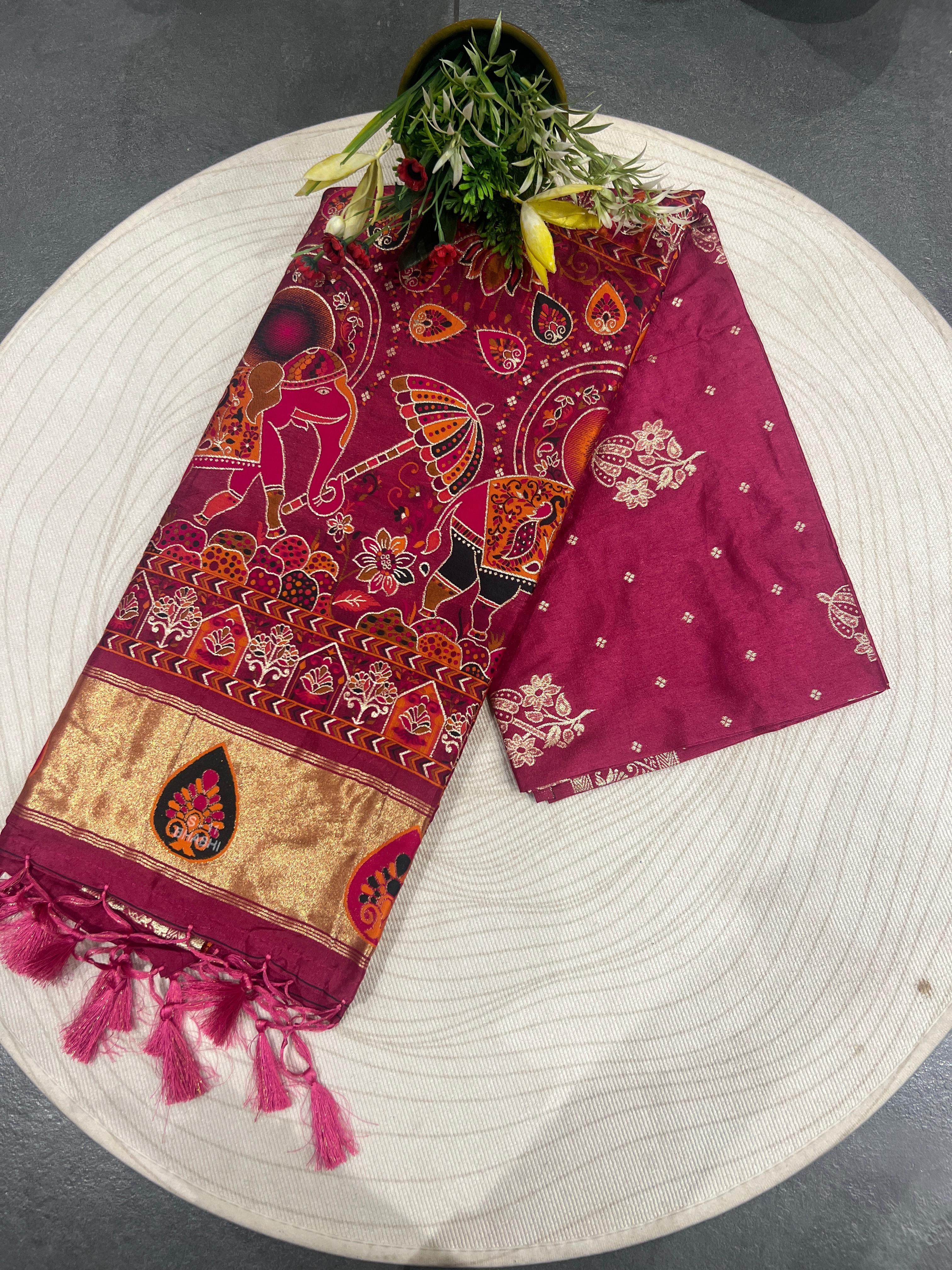 Elegant Traditional Patola Saree – Timeless Beauty at a Great Price 🌸✨
