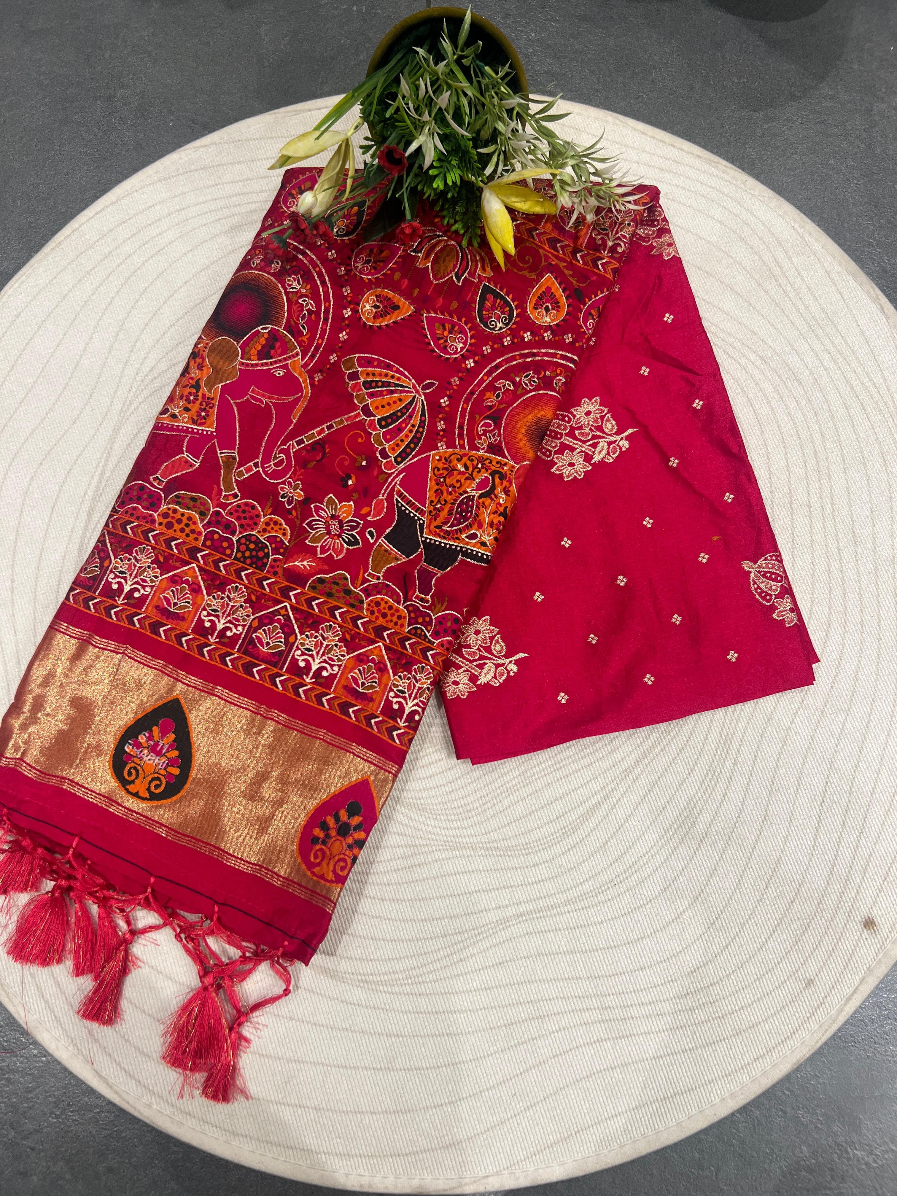 Elegant Traditional Patola Saree – Timeless Beauty at a Great Price 🌸✨