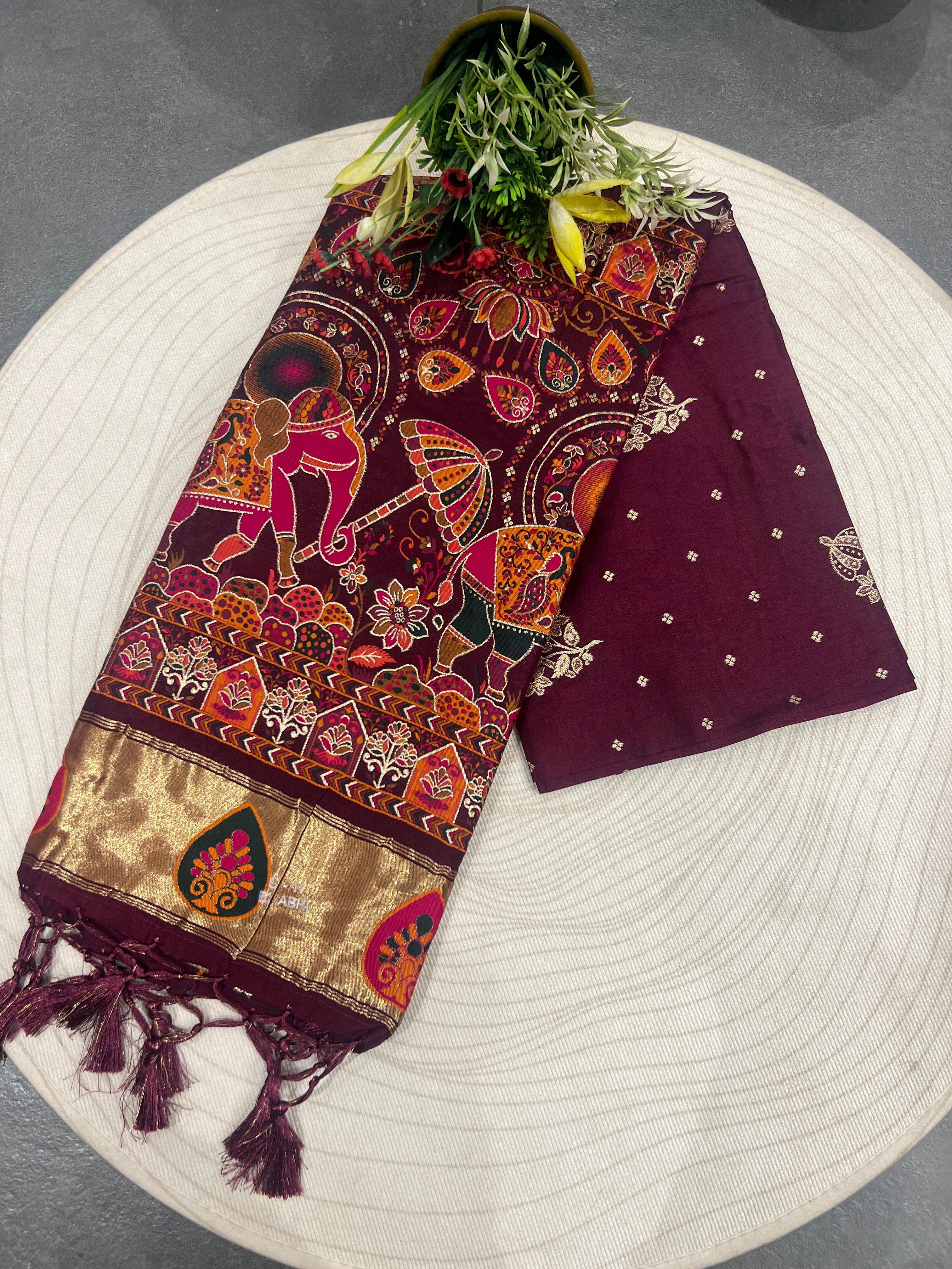 Elegant Traditional Patola Saree – Timeless Beauty at a Great Price 🌸✨