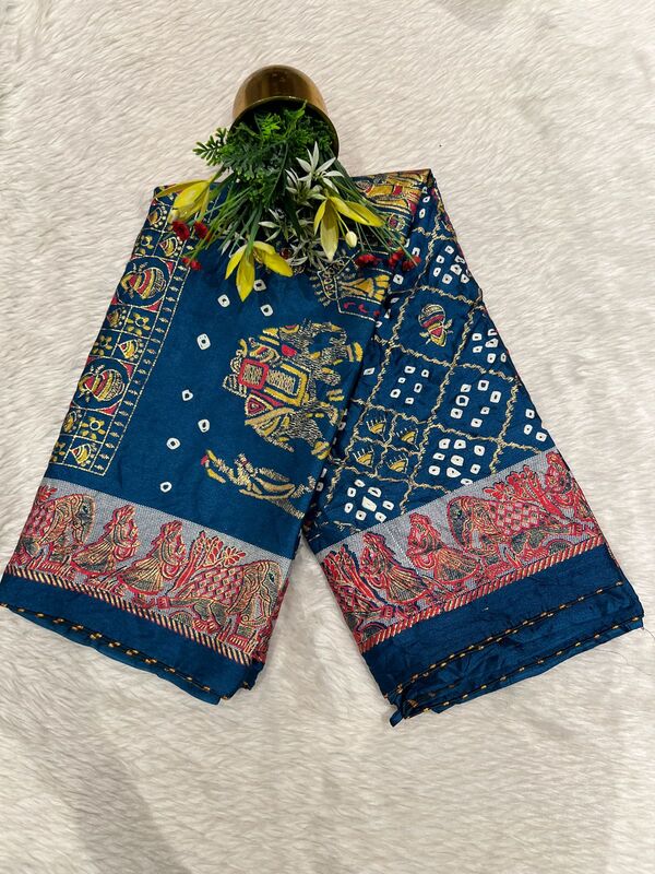Affordable Gharchola Bandhani Saree – Tradition & Elegance 🌸✨