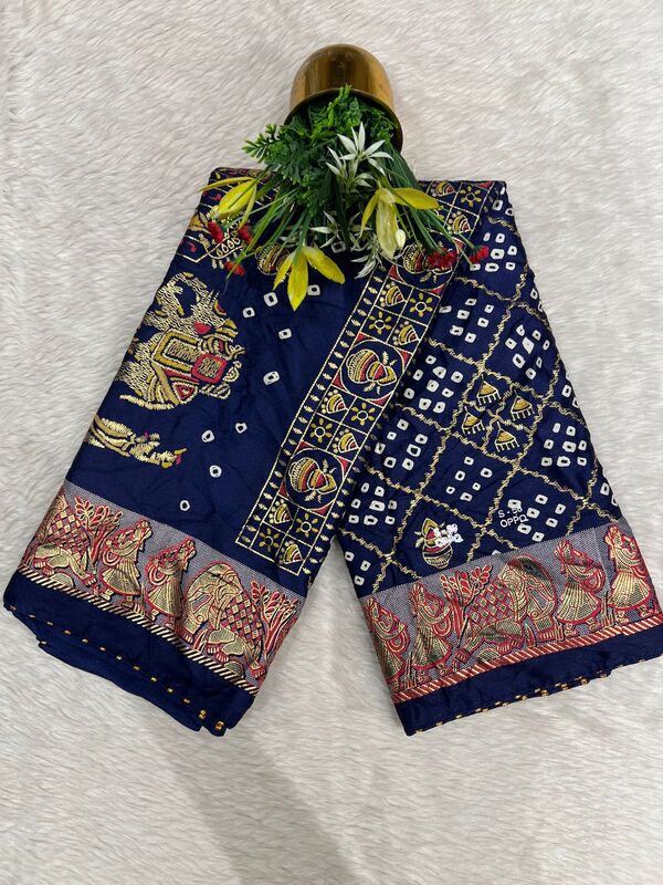Affordable Gharchola Bandhani Saree – Tradition & Elegance 🌸✨