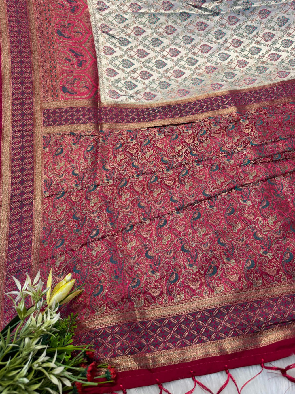 Elegant Satin Silk Saree with Sela Design & Silky Fabric – Vibrant Colors ✨👗