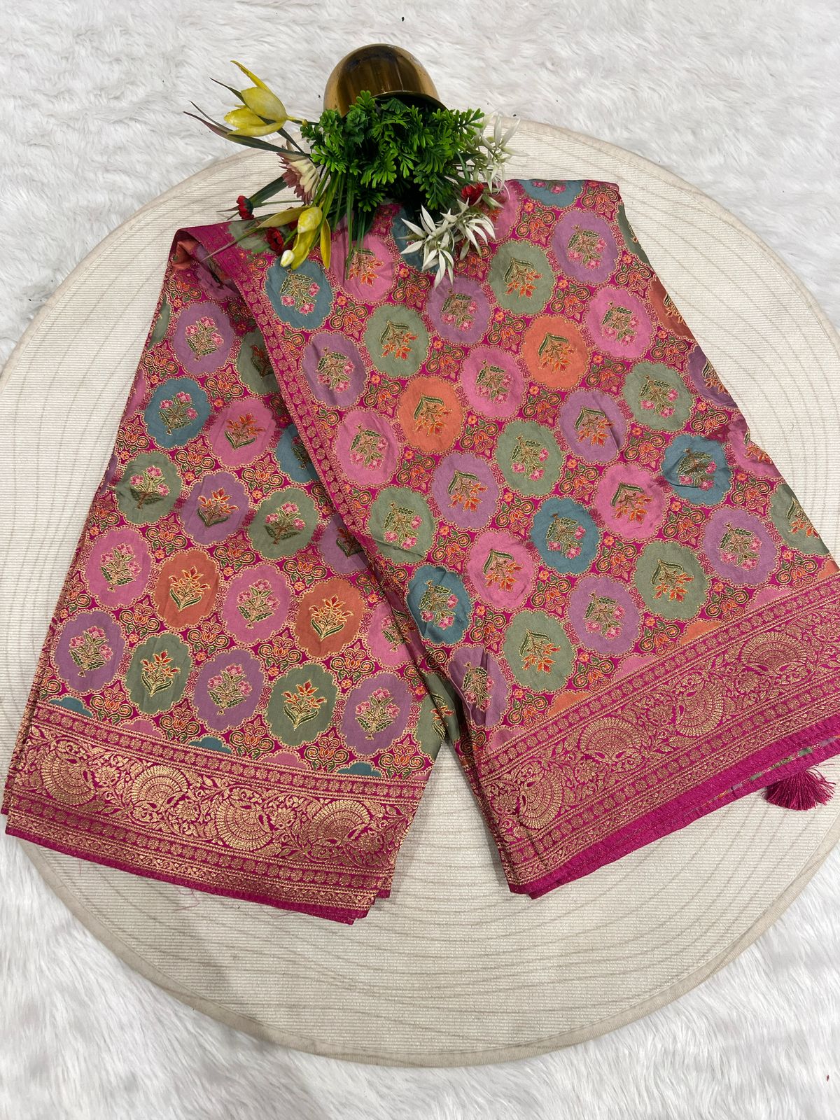 ✨ Designer Pure Silk Saree with Heavy Pallu & Elegant Work 💫 | Wedding & Festive Special 💃
