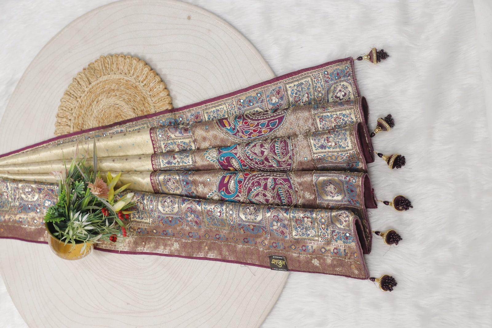 👑 Royal Madurai Silk Saree ✨ | Heavy Jardoshi & Mirror Work 💎 | Latkan & Designer Pallu 💃 | Pure Luxury Ethnic Wear 🌟