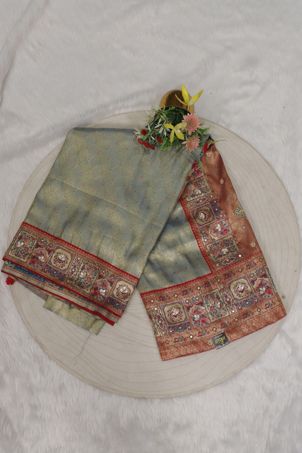 👑 Royal Madurai Silk Saree ✨ | Heavy Jardoshi & Mirror Work 💎 | Latkan & Designer Pallu 💃 | Pure Luxury Ethnic Wear 🌟