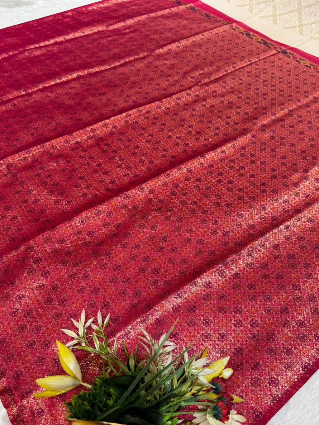 🌿 Elegant Cotton Silk Saree with Tree & Artistic Pallu Work | Simple Yet Stunning Look ✨ | Traditional Wear for Women 🌸