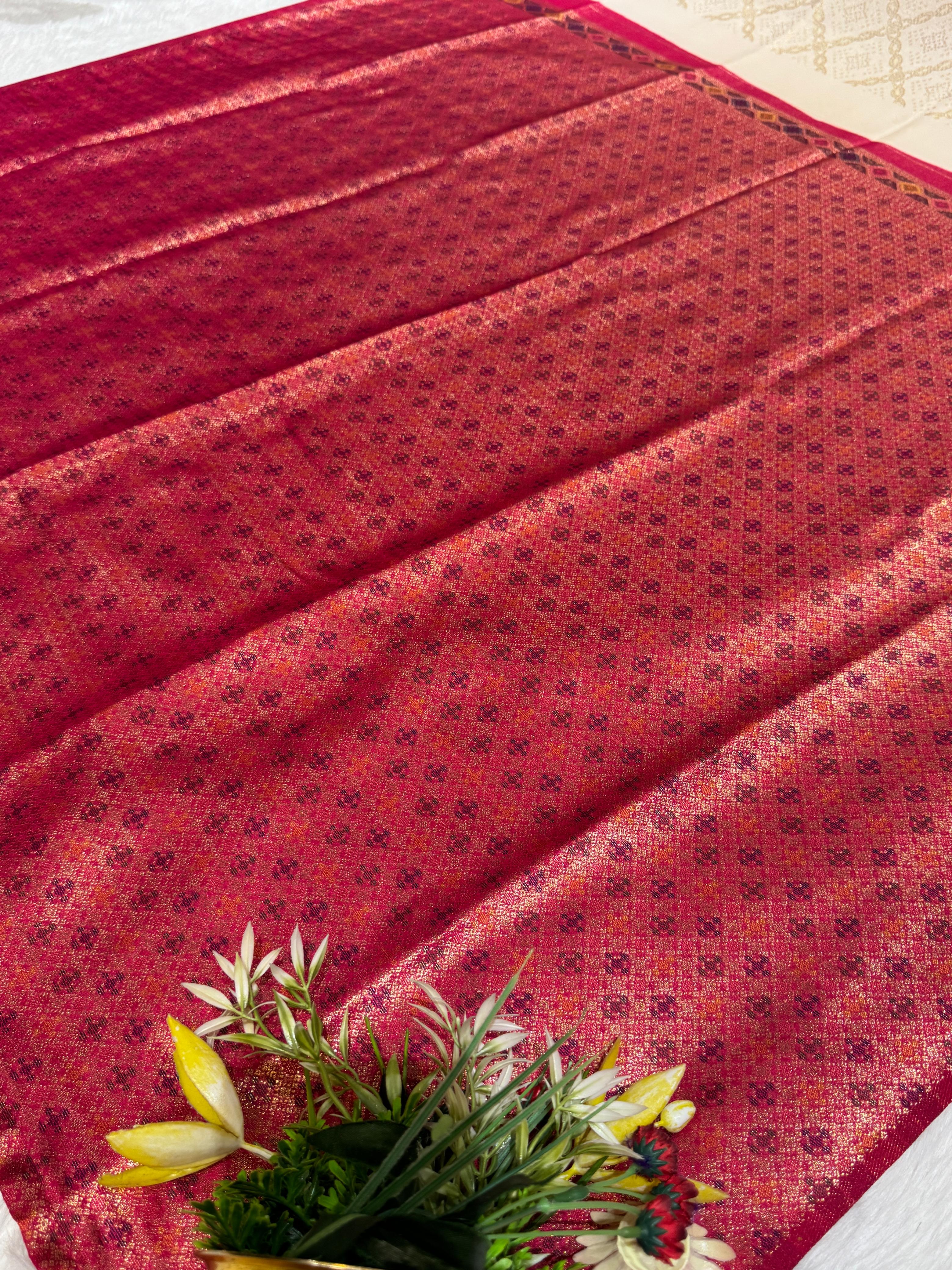 🌿 Elegant Cotton Silk Saree with Tree & Artistic Pallu Work | Simple Yet Stunning Look ✨ | Traditional Wear for Women 🌸