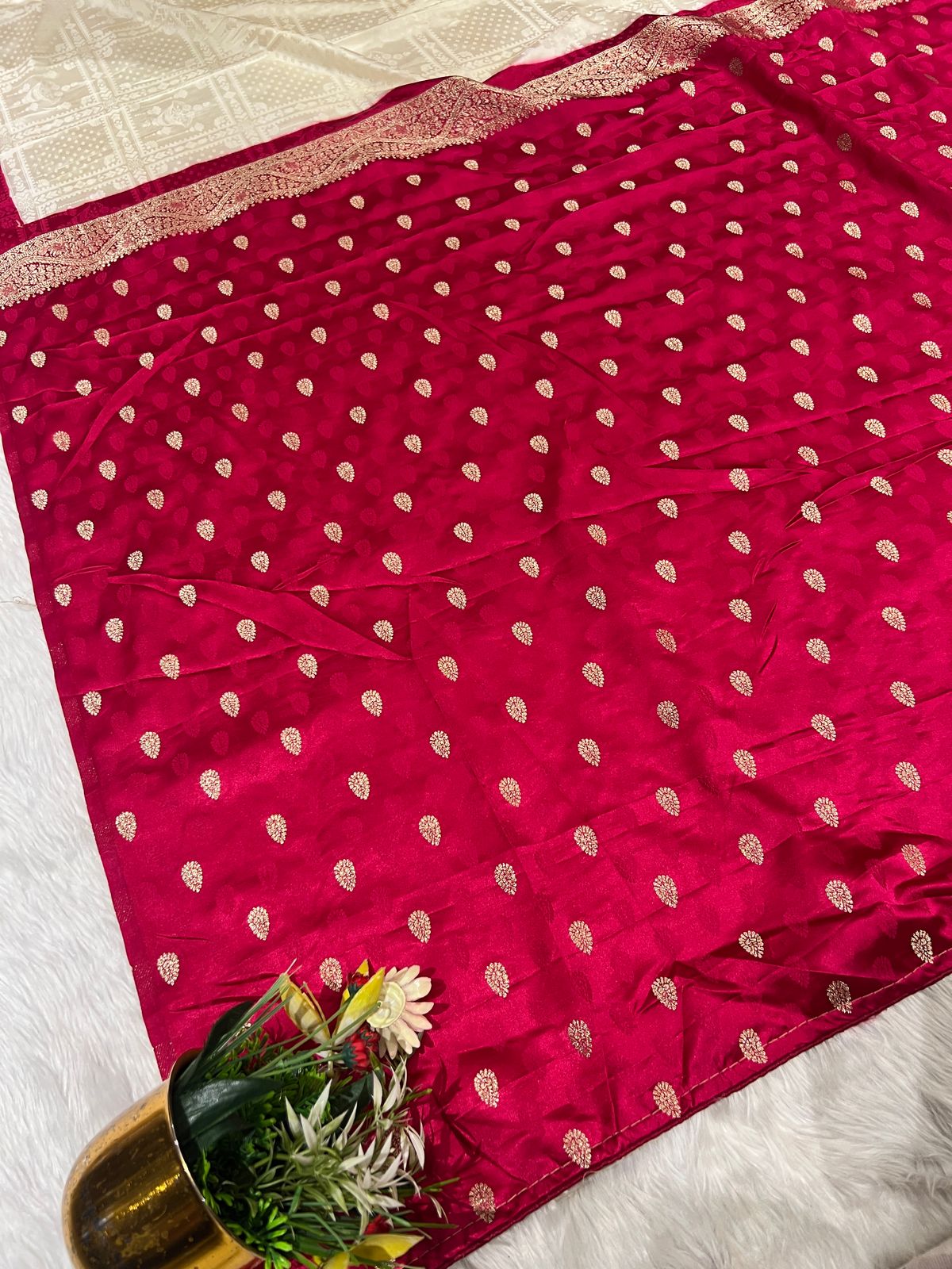 💫 Bandhani Gharchola Saree with Lagdi Patto & Latkan | Heavy Dual-Tone Pallu | Designer Border 🧵✨