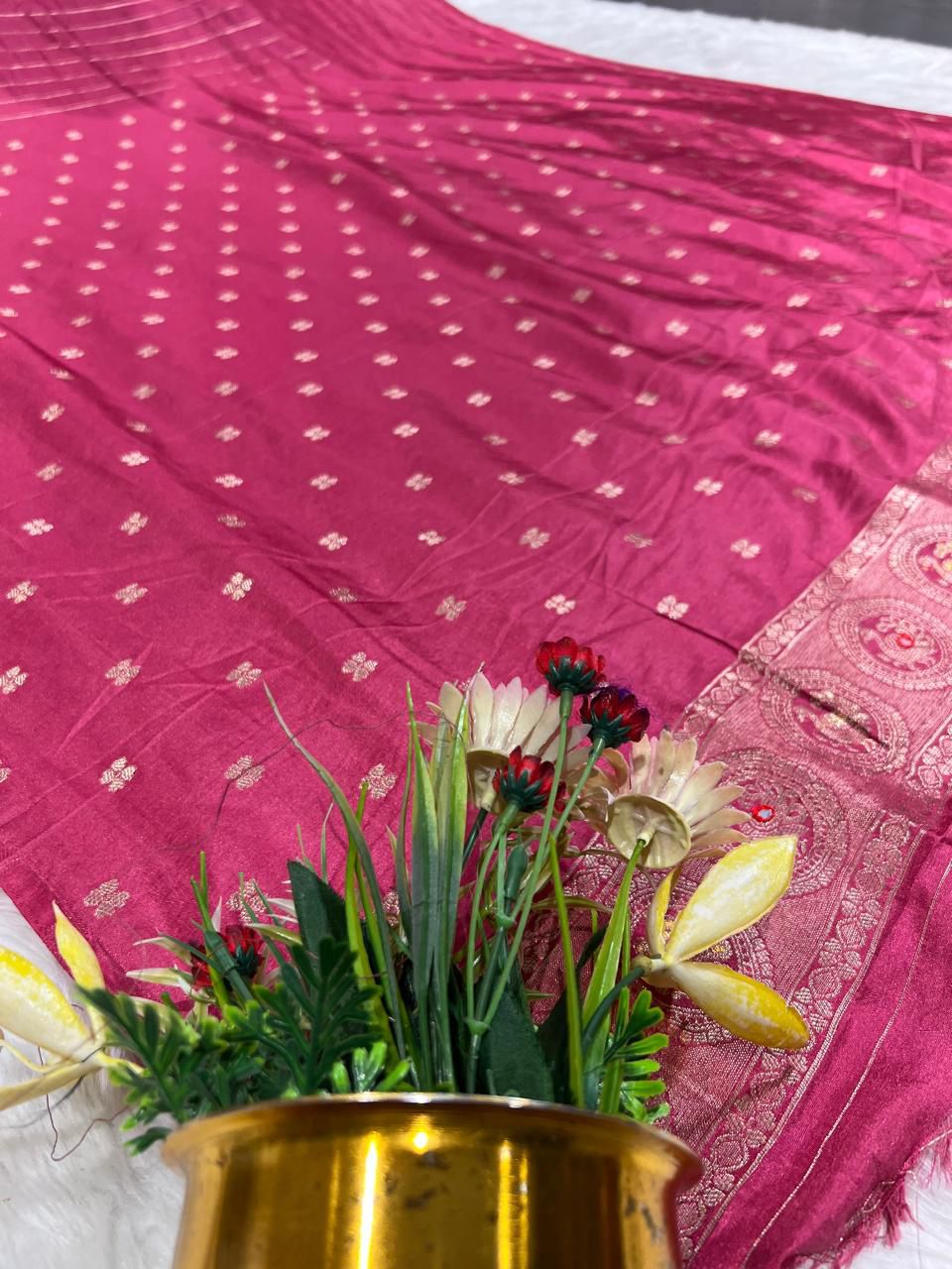 Peacock Design Heavy Work Saree 🦚 | Full Embroidered Pallu & Border 💫 | Party & Wedding Wear by Shagun Fashion