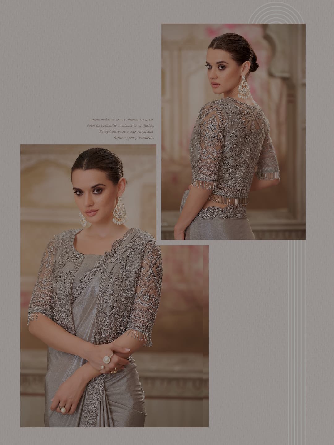 Pure Organza Party Wear Saree with Embroidered Shrug ✨ | Fancy Designer Saree for Weddings & Functions | Shagun Fashion Exclusive | Unstitched Blouse 👚