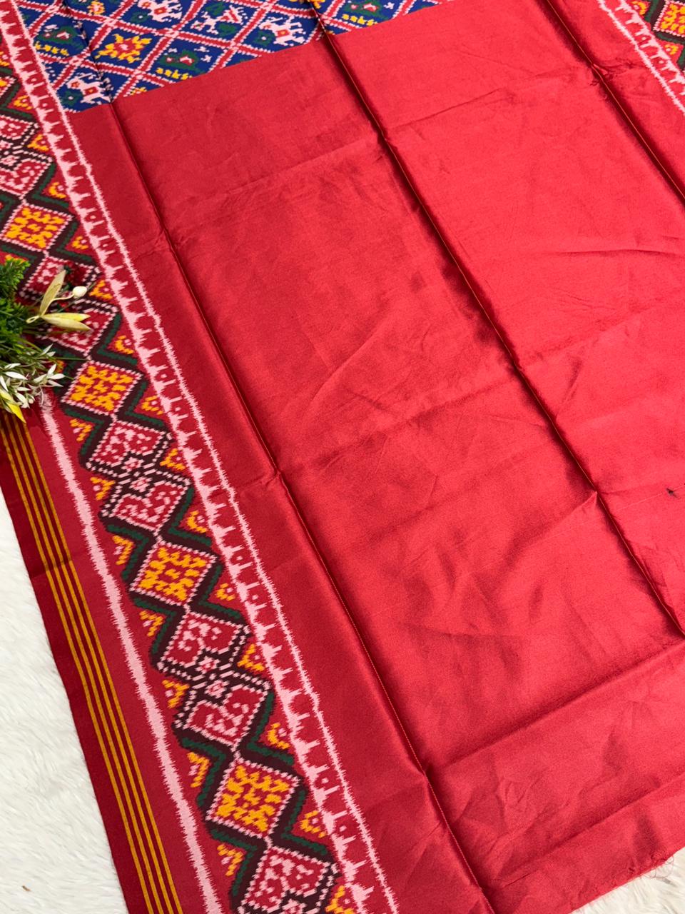 Vibrant Patola Style Saree with Traditional Ikat Motifs | Elegant Daily & Festive Wear by Zankhi Boutique 🌺