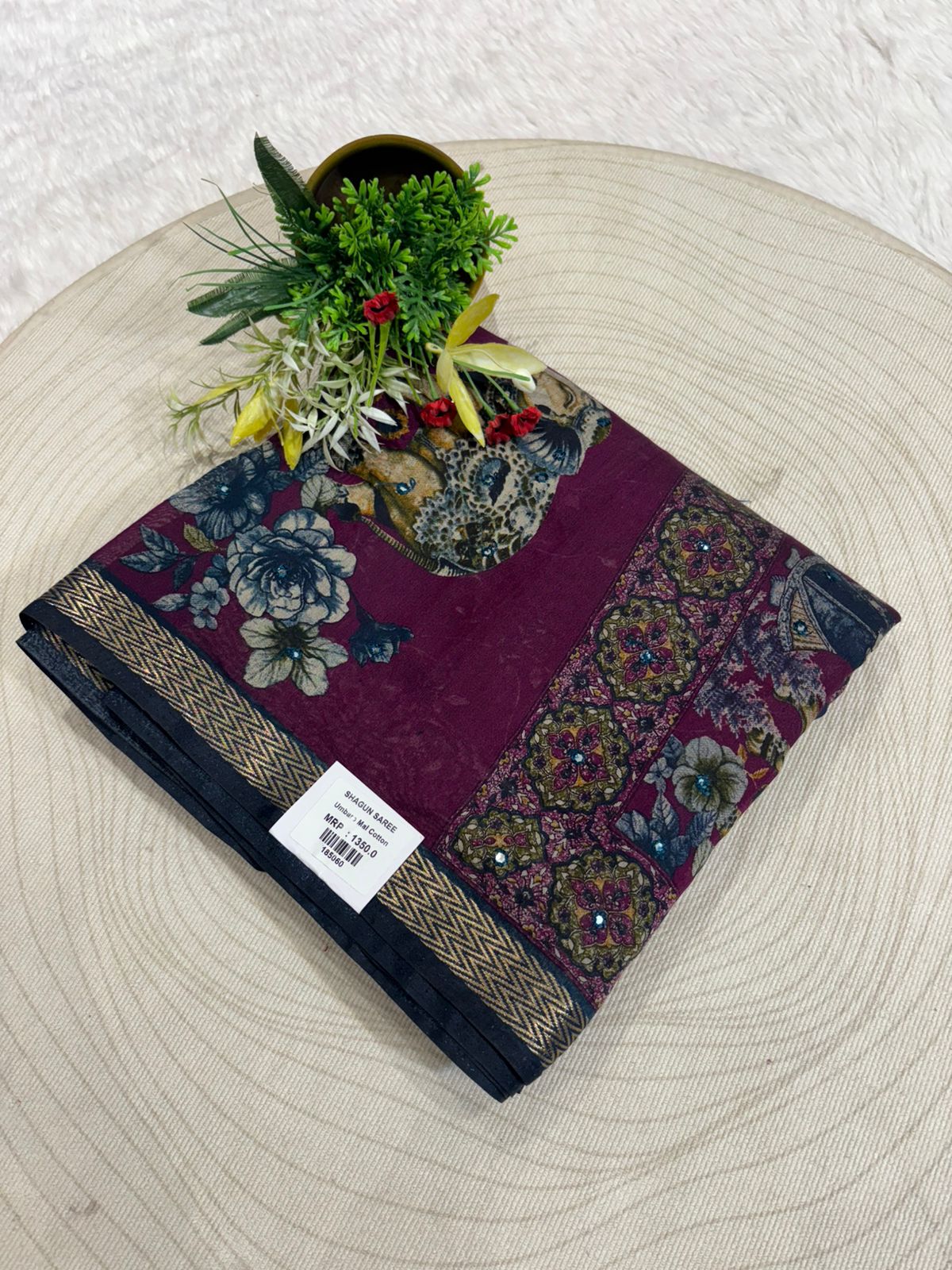 Elegant Mughal Art Casual Saree for Women 👑 | Soft Fabric Ethnic Wear for Daily & Festive Look | Shagun Sarees
