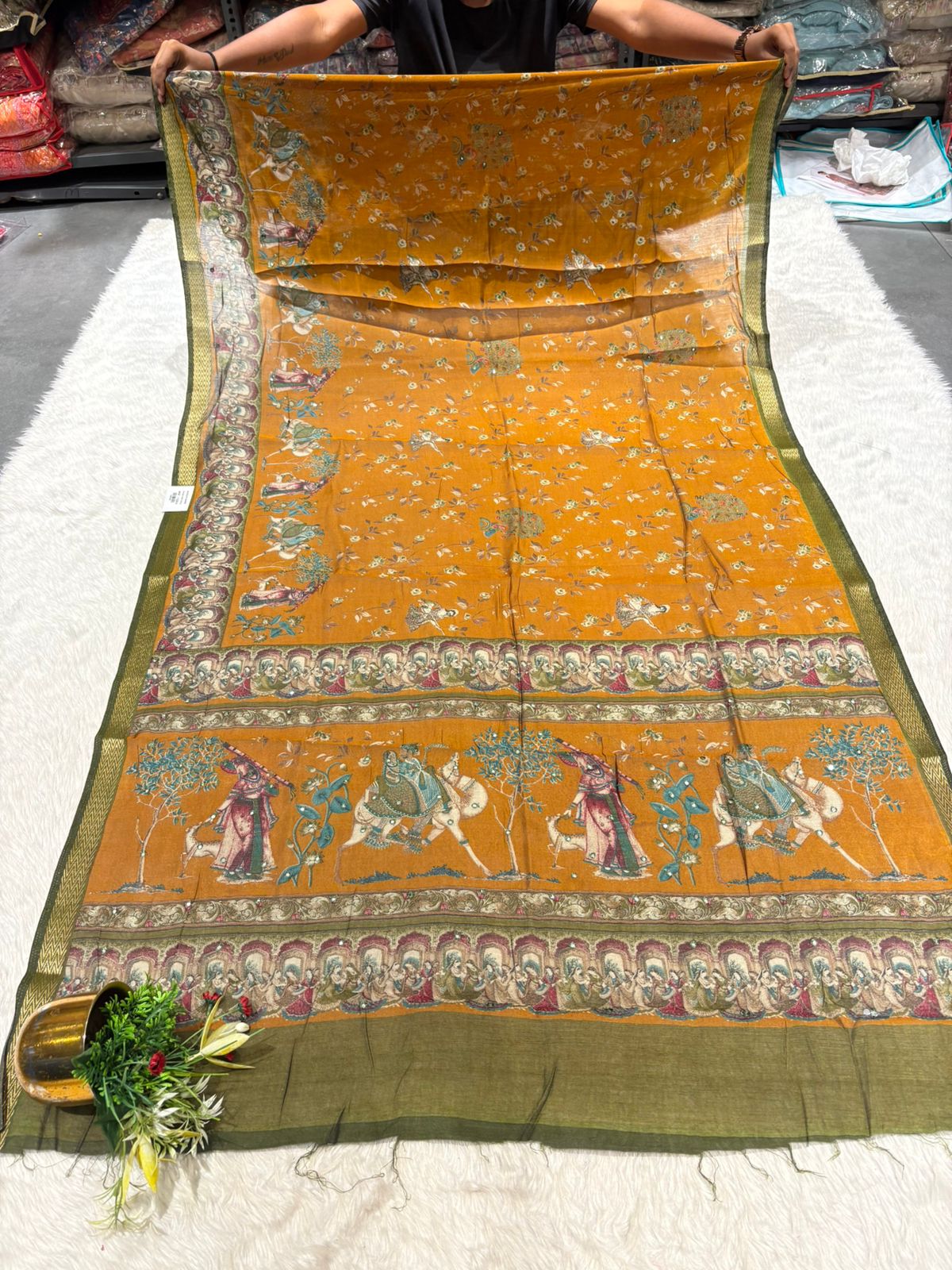 Elegant Mughal Art Casual Saree for Women 👑 | Soft Fabric Ethnic Wear for Daily & Festive Look | Shagun Sarees