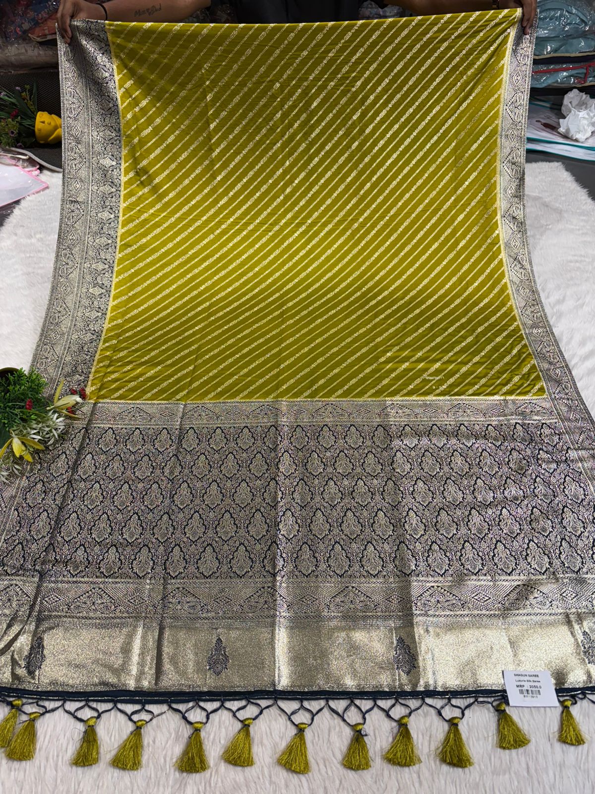Banarasi Silk Saree for Women ✨ | Traditional Saree with Zari Work & Tassel Pallu | Shagun Sarees Exclusive
