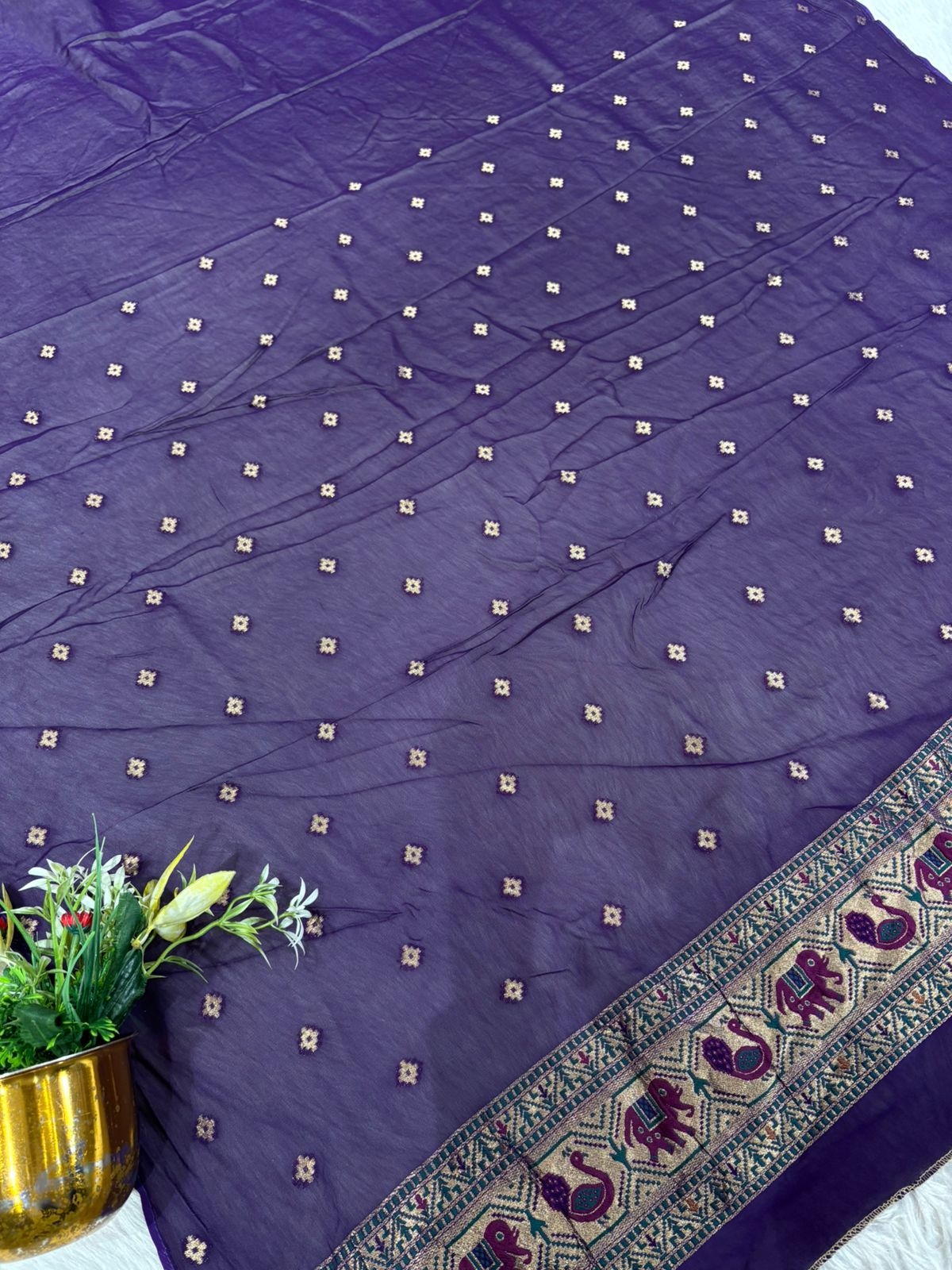 Traditional Janglo Bandhani Silk Saree with Zari Pallu & Elephant Border 🐘✨ | Shagun Sarees by Zankhi Boutique