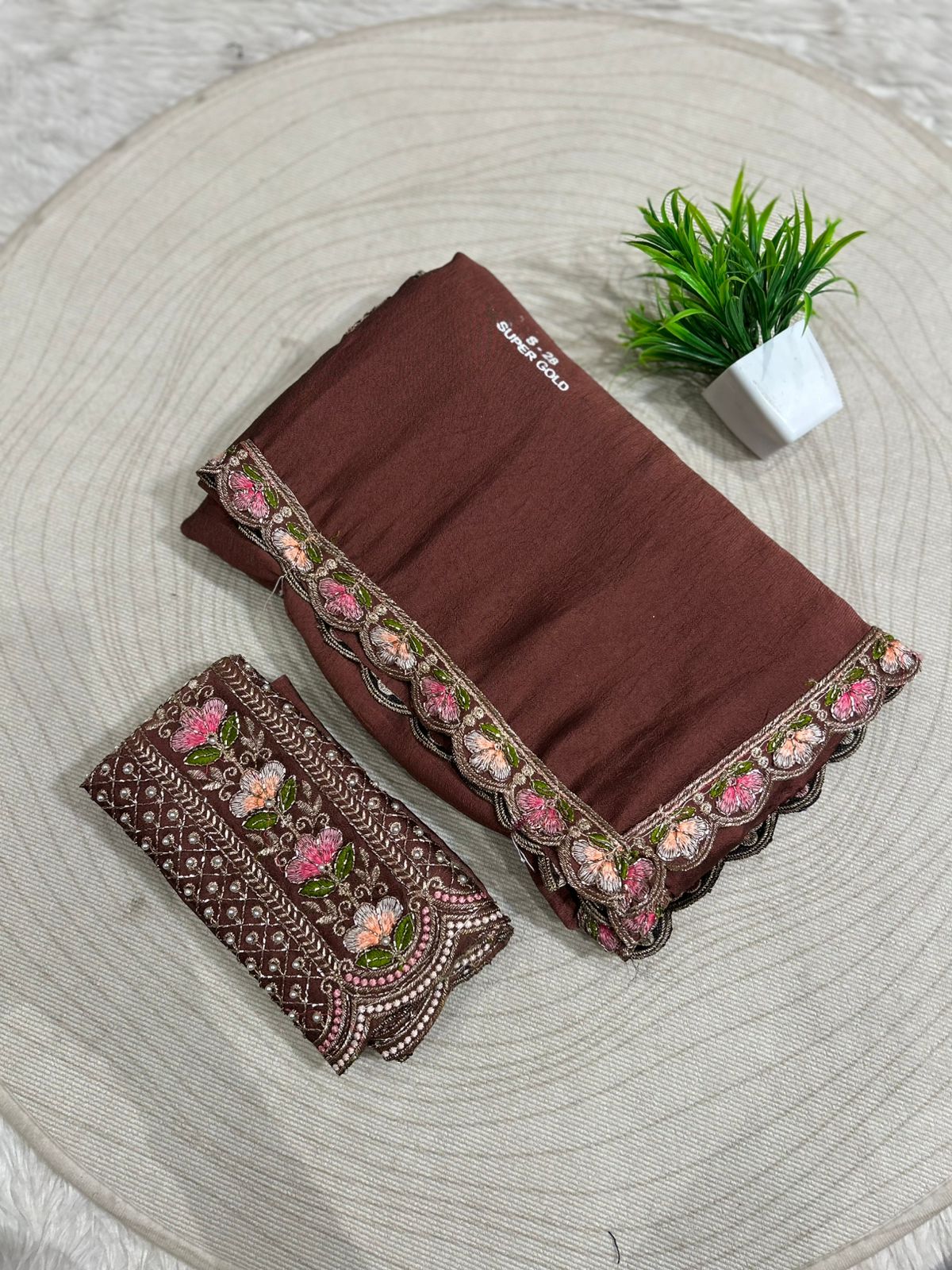 ✨ Designer Embroidered Saree with Heavy Work Blouse | Wedding & Party Wear Saree 💃🌸