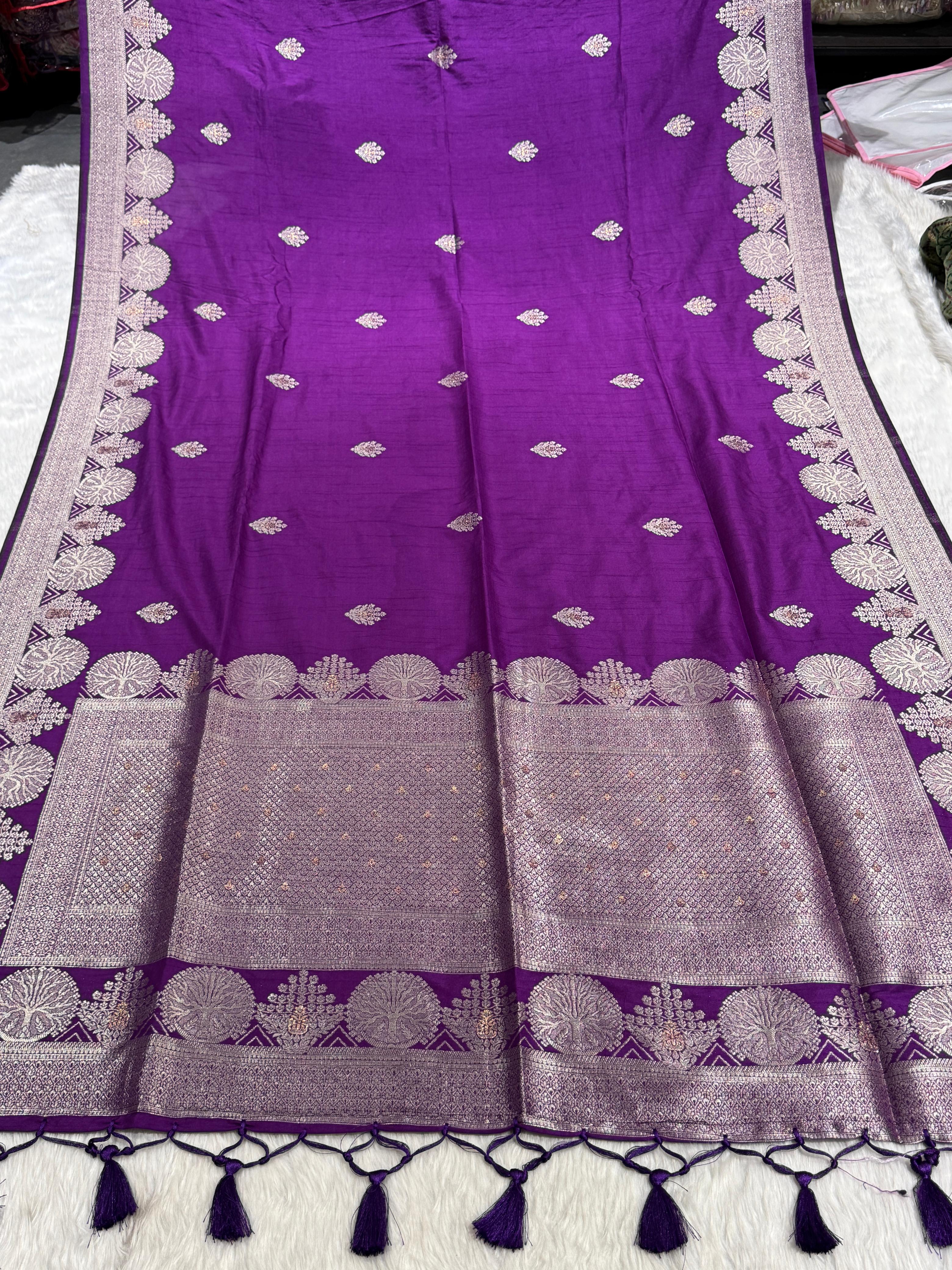 🌟 Gala Border Saree with Unique Embroidery | Multi-Color Elegance 🌈 | Festive & Bridal Special 👑