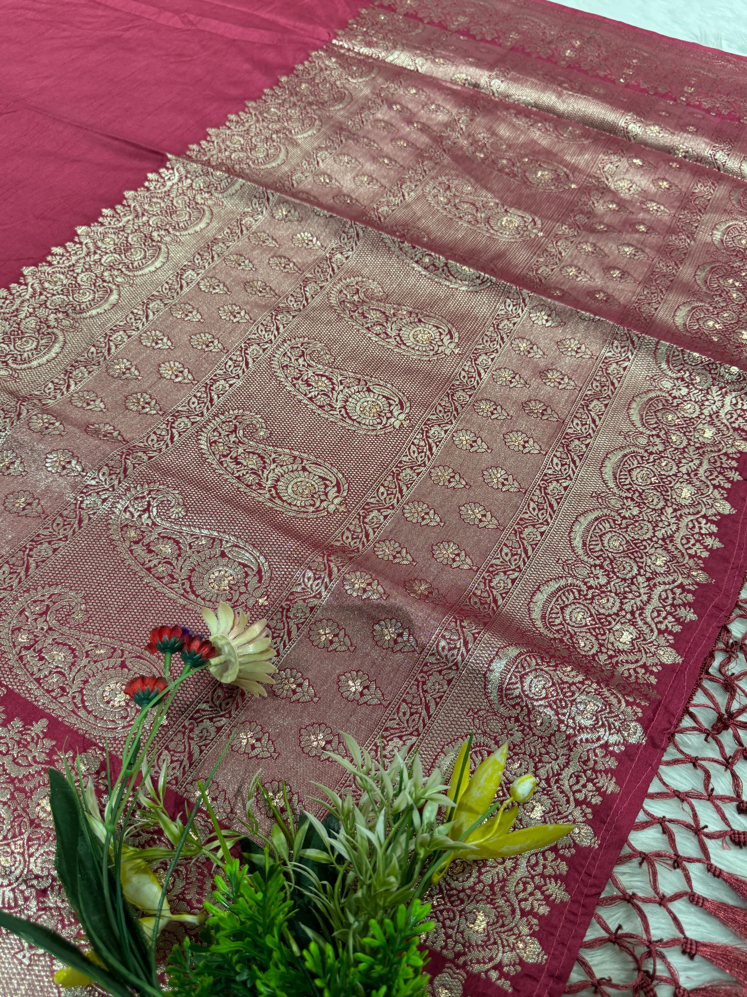 ✨ Gala Border Embroidered Saree | Multi-Color Magic 🌈 | Heavy Full Work Saree 👑 | Festive & Bridal Favorite 💃