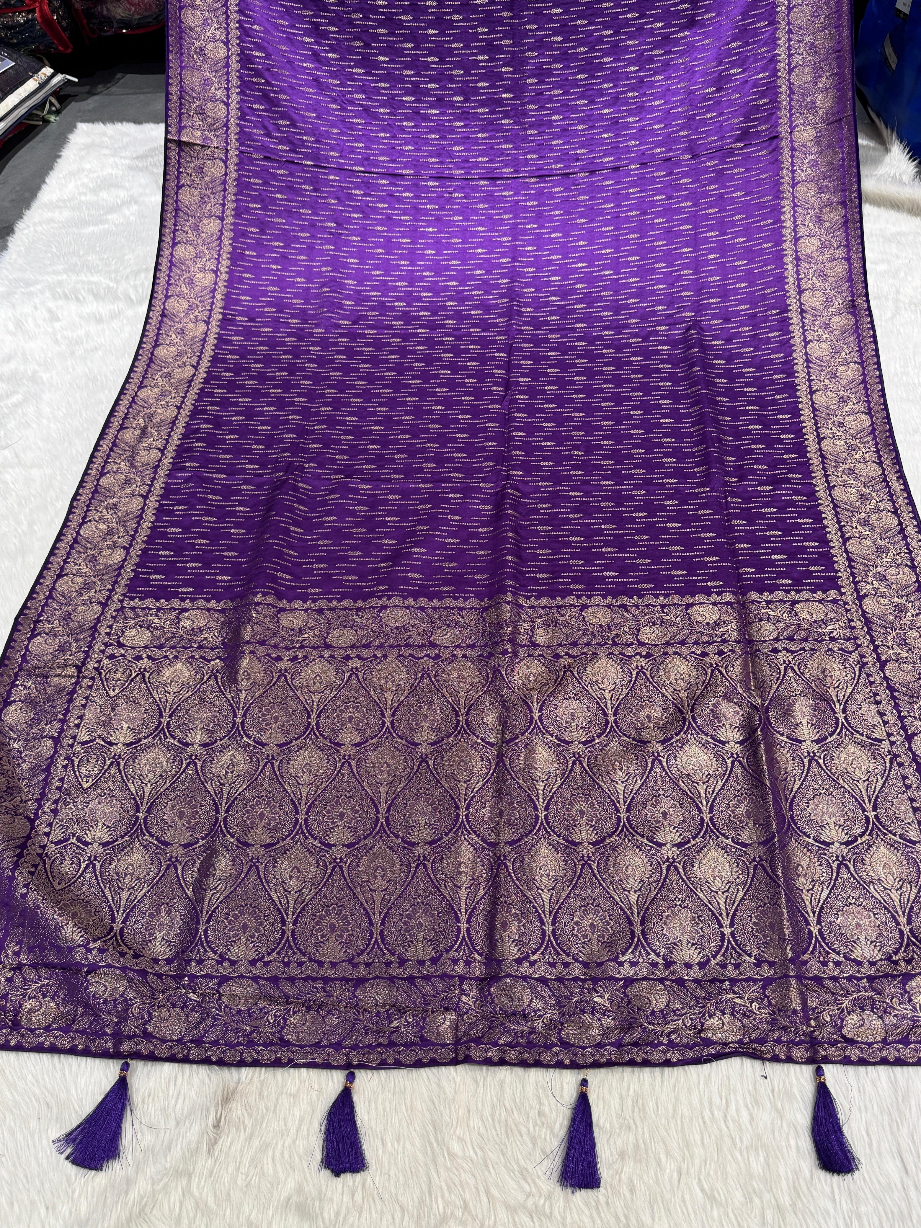 Affordable Silk Saree with Vivid Work – Elegant Silk Fabric and Stunning Designs ✨🌸