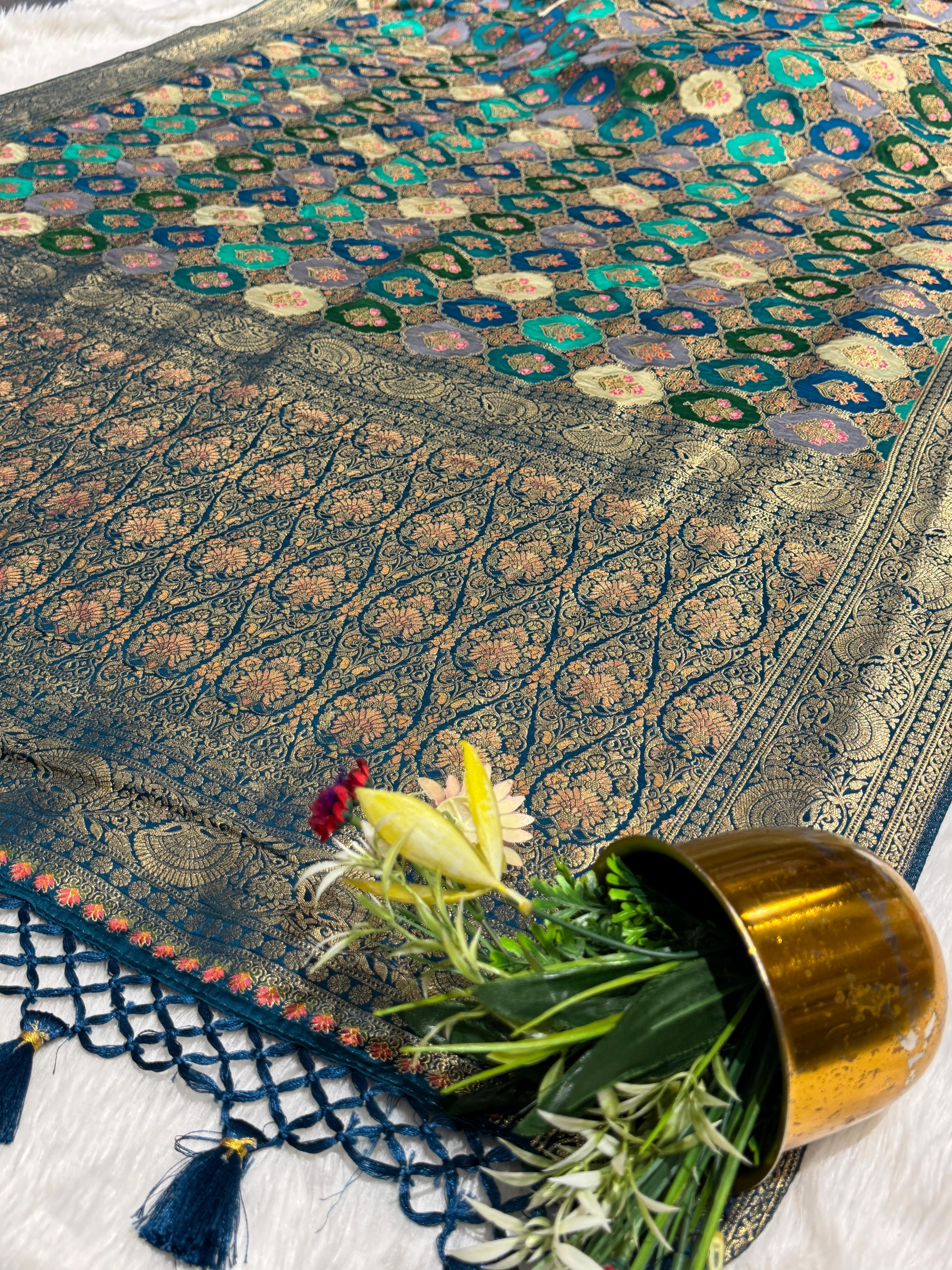 ✨ Designer Pure Silk Saree with Heavy Pallu & Elegant Work 💫 | Wedding & Festive Special 💃