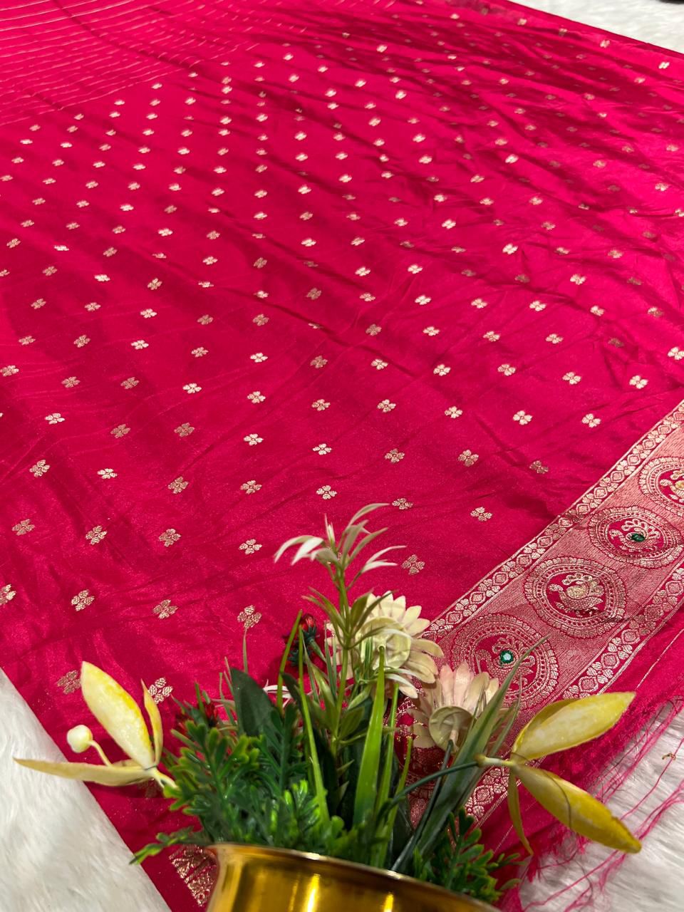 Peacock Design Heavy Work Saree 🦚 | Full Embroidered Pallu & Border 💫 | Party & Wedding Wear by Shagun Fashion
