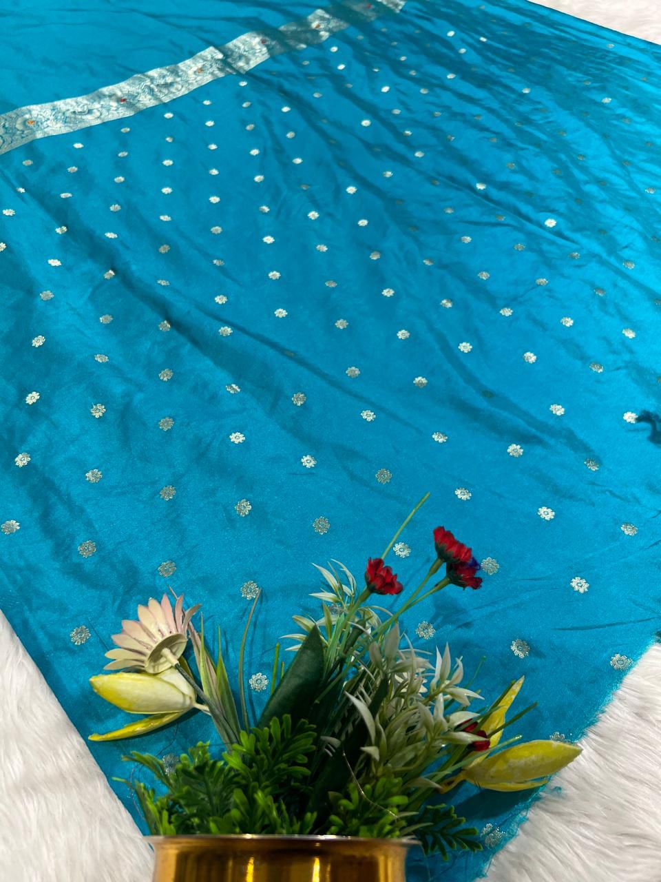 Heavy Work Saree for Wedding & Party 🎉 | Full Embroidery with Jaal Pallu ✨ | Shagun Fashion Exclusive